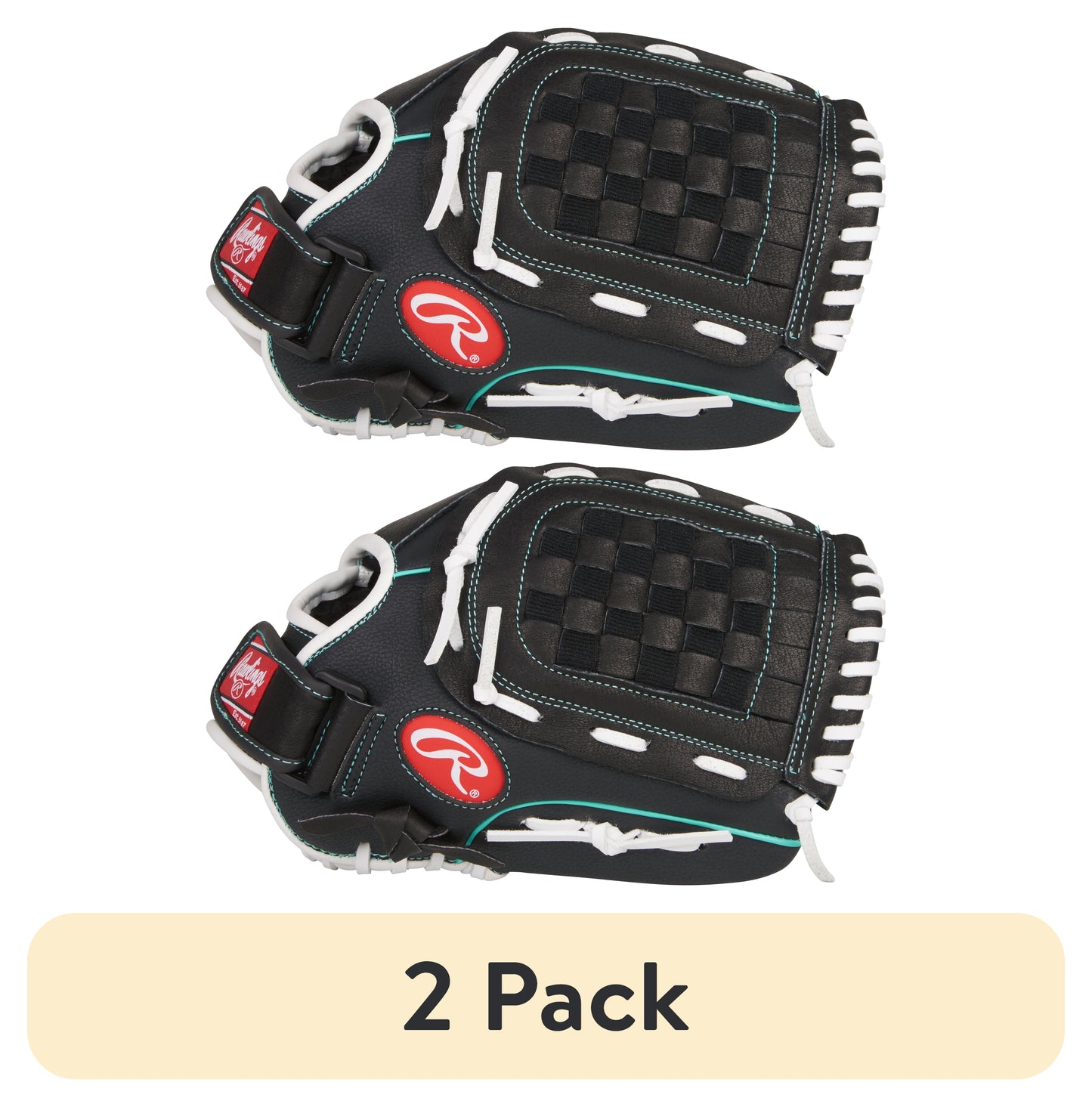 (2 Pack) 11.5 In. Fastpitch Softball Glove, Right Hand Throw