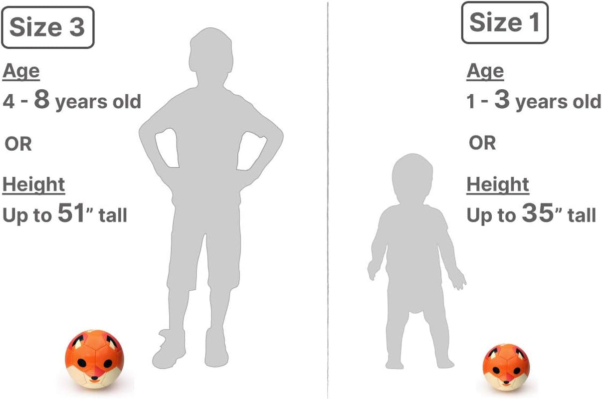Kid and Toddler Soccer Ball - Size 1 and Size 3, Pump and Gift Box Included