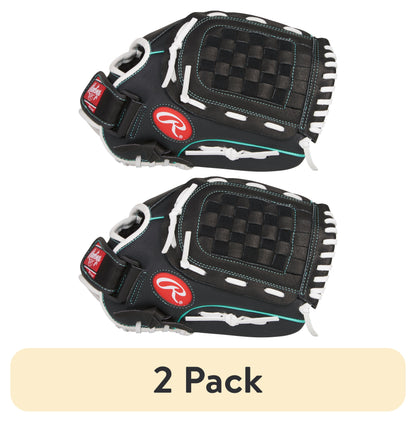 (2 Pack)  11.5 In. Fastpitch Softball Glove, Right Hand Throw